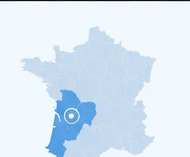 Carte France — Nouvelle-Aquitaine